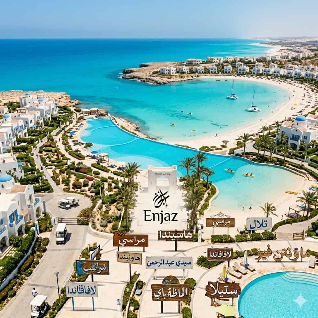 اسماء قري الساحل الشمالى