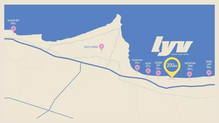 موقع مشروع ليف سيزر الساحل الشمالي