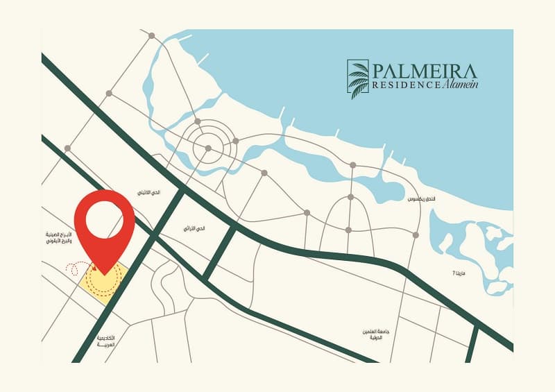 موقع مشروع بالميرا ريزيدنس