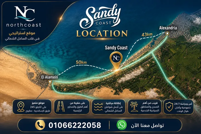 ساندي كوست الساحل الشمالي